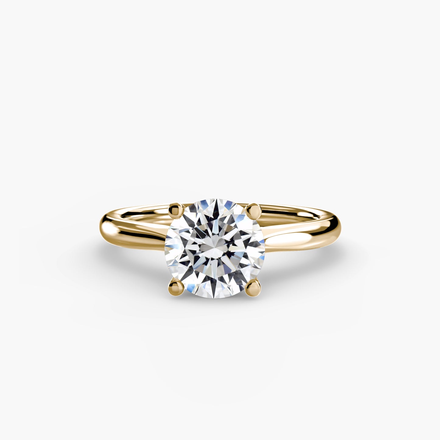 Solitaire Engagement Ring 0.50ct–3.00ct for Women with 2.40mm Band in a Timeless Classic Wedding Design | Imperial Time