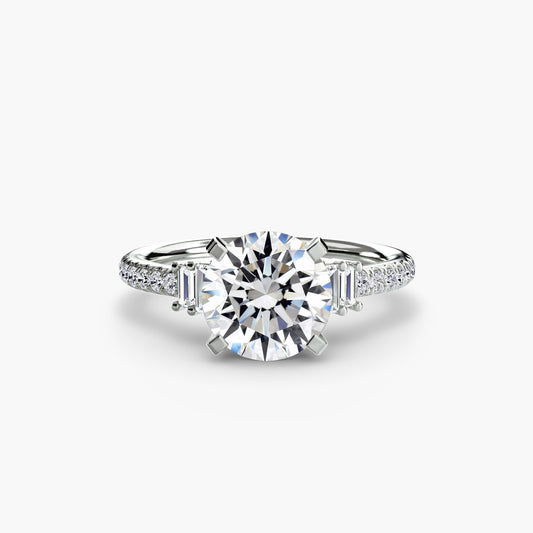 Solitaire With Pavé 4 – Watches|Jewellery|Gemstones|Repairs - London Kensington