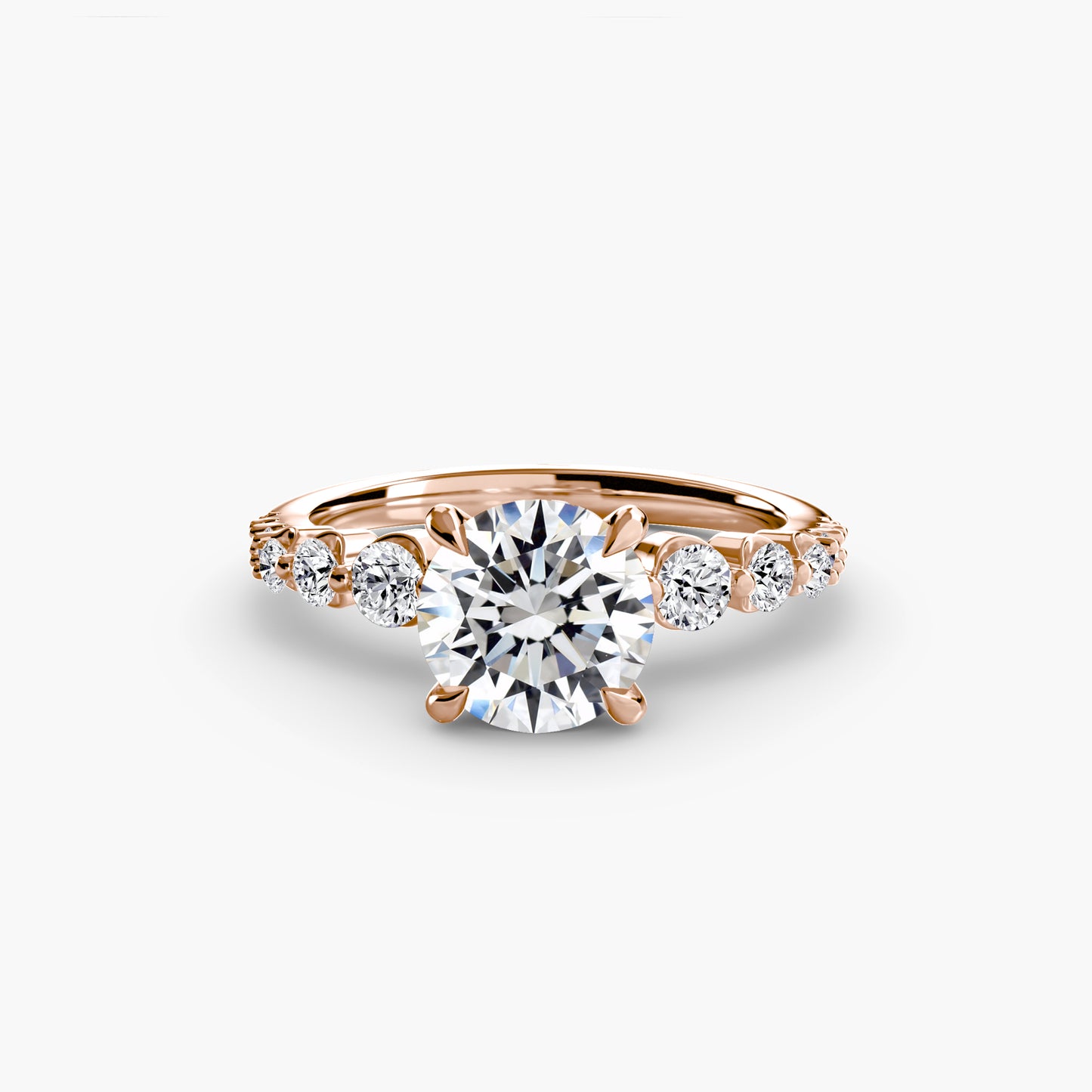 Cascade Diamond Engagement Ring 0.50ct–3.00ct with 0.45ct Side Stones for Women Wedding Style | Imperial Time UK Ltd