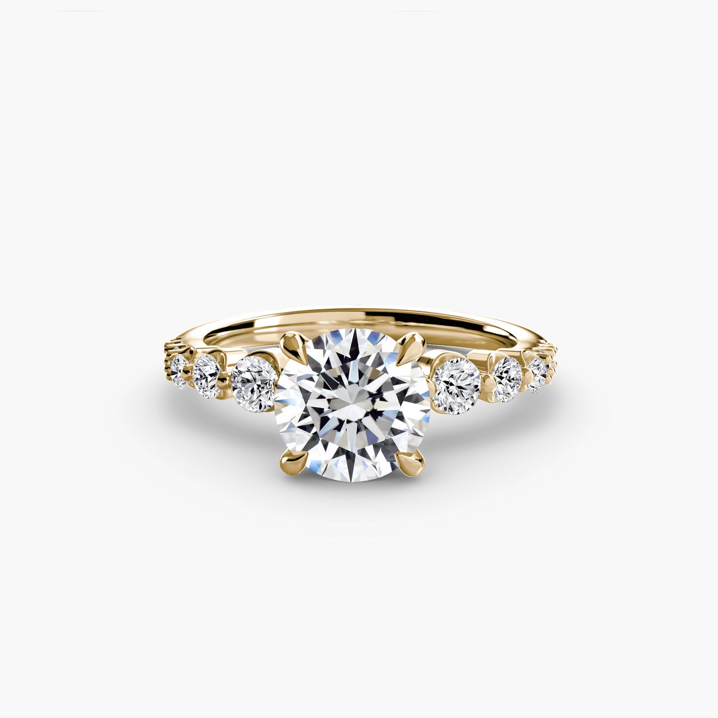 Cascade Diamond Engagement Ring 0.50ct–3.00ct with 0.45ct Side Stones for Women Wedding Style | Imperial Time UK Ltd