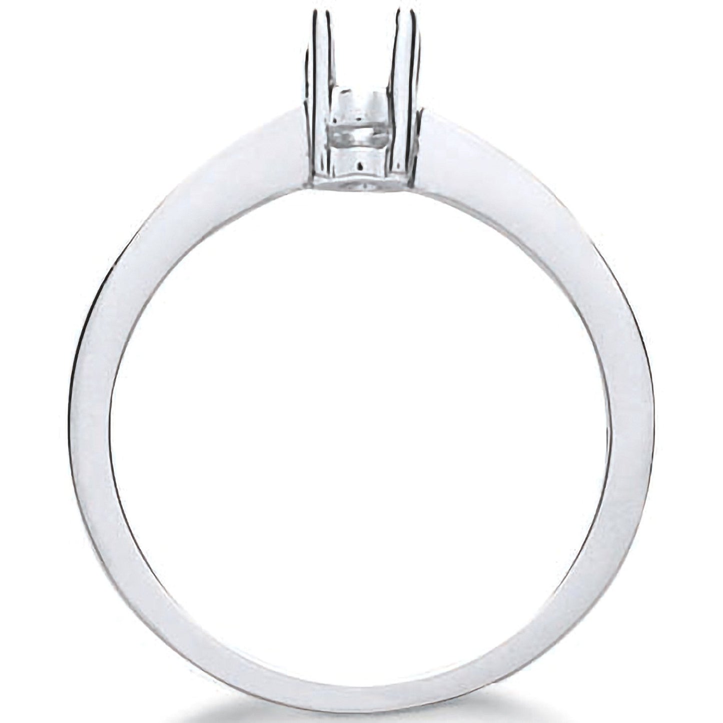 18ct White Gold Ring Mount 0.20-0.25ct