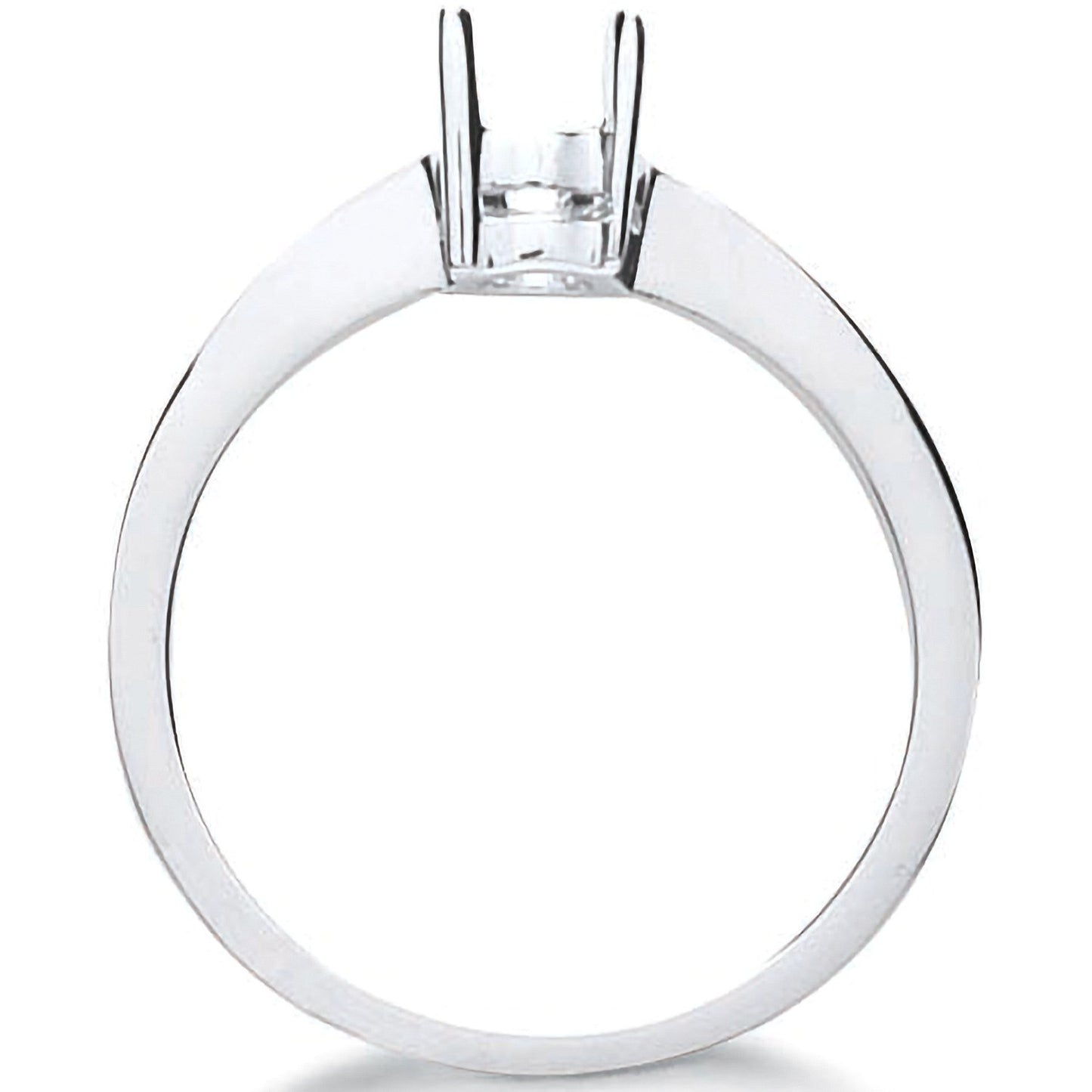 18ct White Gold Ring Mount 0.40-0.50ct