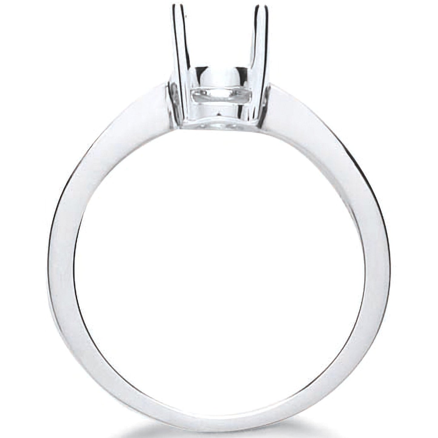 18ct White Gold Ring Mount 0.75ct