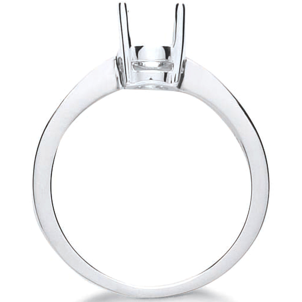 18ct White Gold Ring Mount 0.75ct