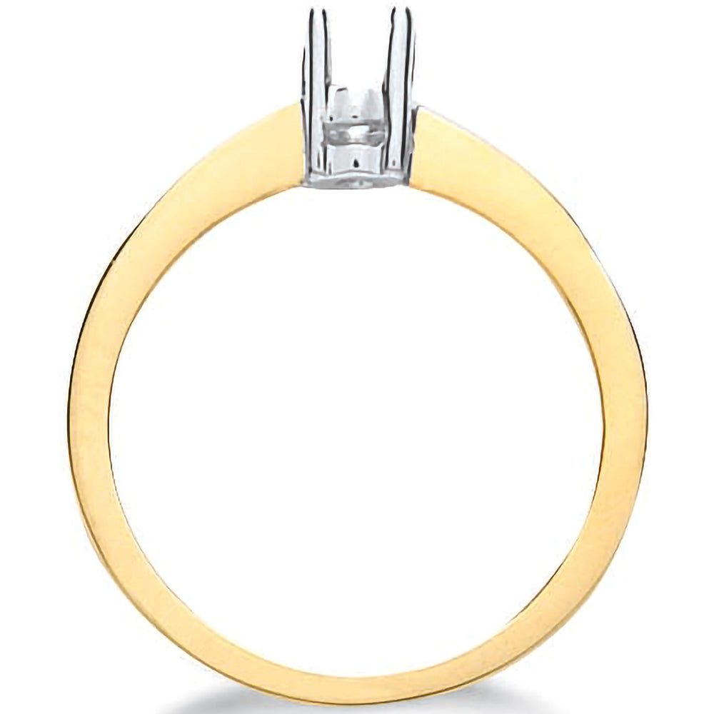 18ct Yellow Gold Ring Mount 0.20-0.25ct