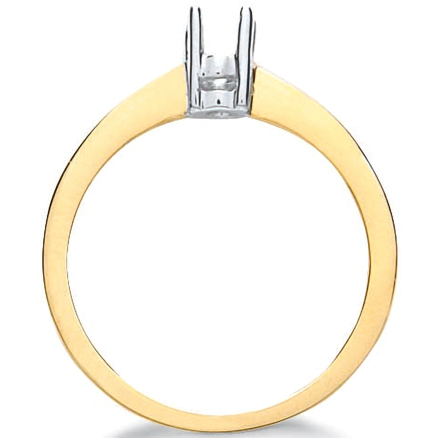 9ct Yellow Gold Ring Mount 0.20-0.25ct - Fine Ring - Certified Authentic - Swiss Made – Luxury Jewellery by Imperial T