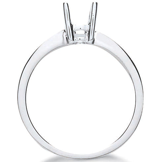 18ct White Gold Ring Mount 0.30-0.35ct