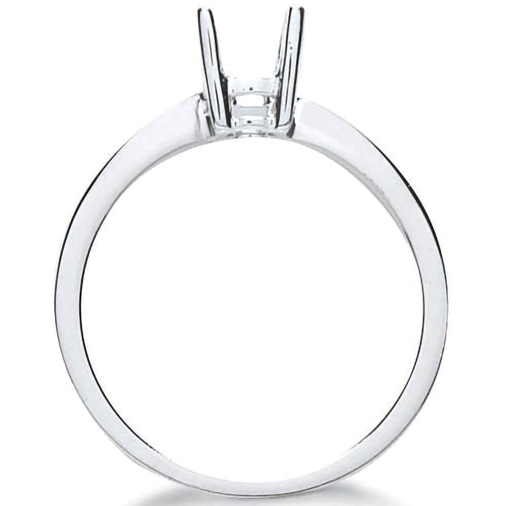 18ct White Gold Ring Mount 0.30-0.35ct