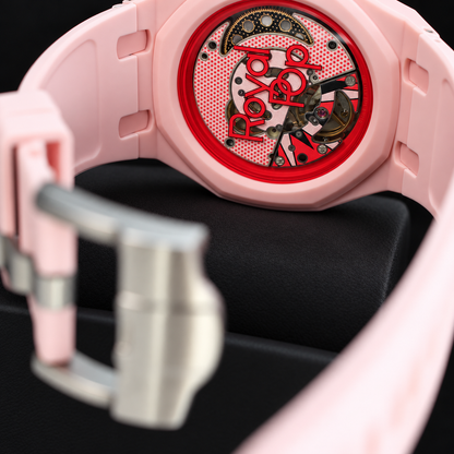 Swatch x AP Royal Pop Otto Rosso SSX03R100N pink and red Bioceramic wristwatch - product photo 10