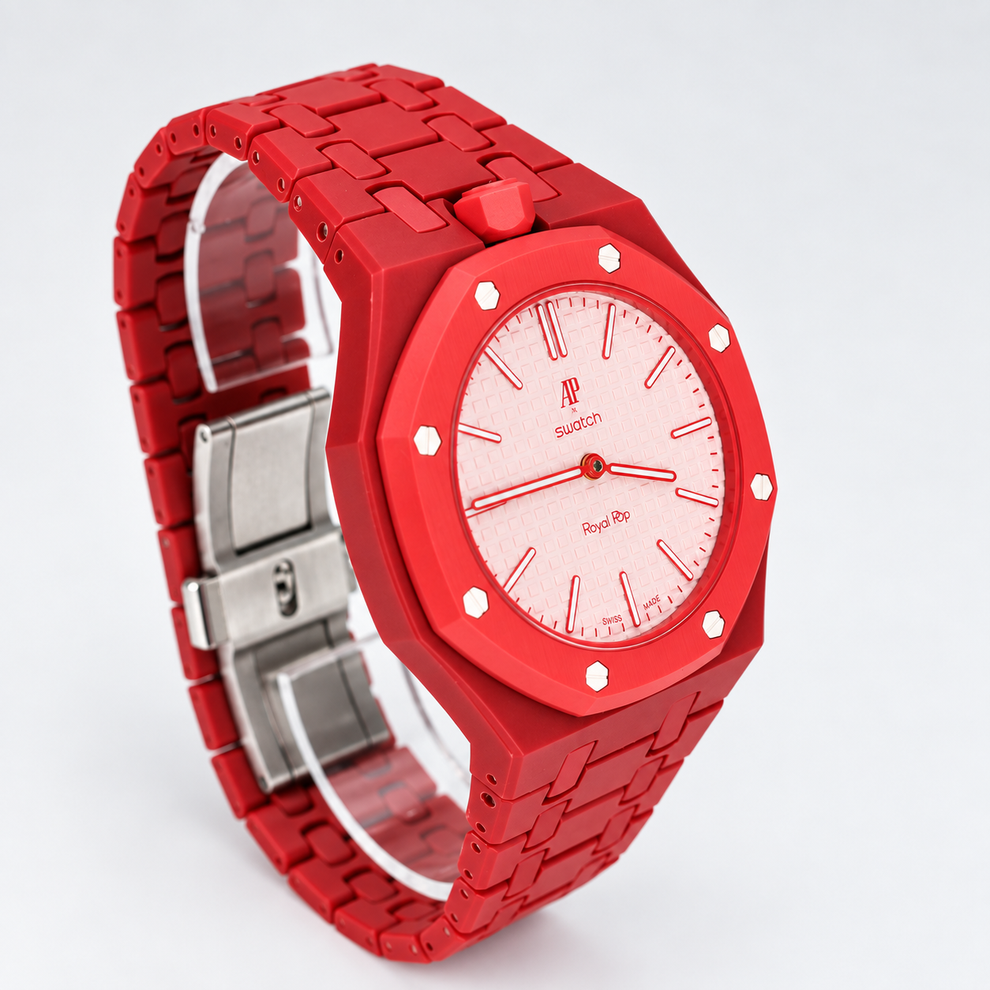 OTTO ROSSO SSX03R100N Royal Pop mechanical watch with fitted Bioceramic wristwatch case