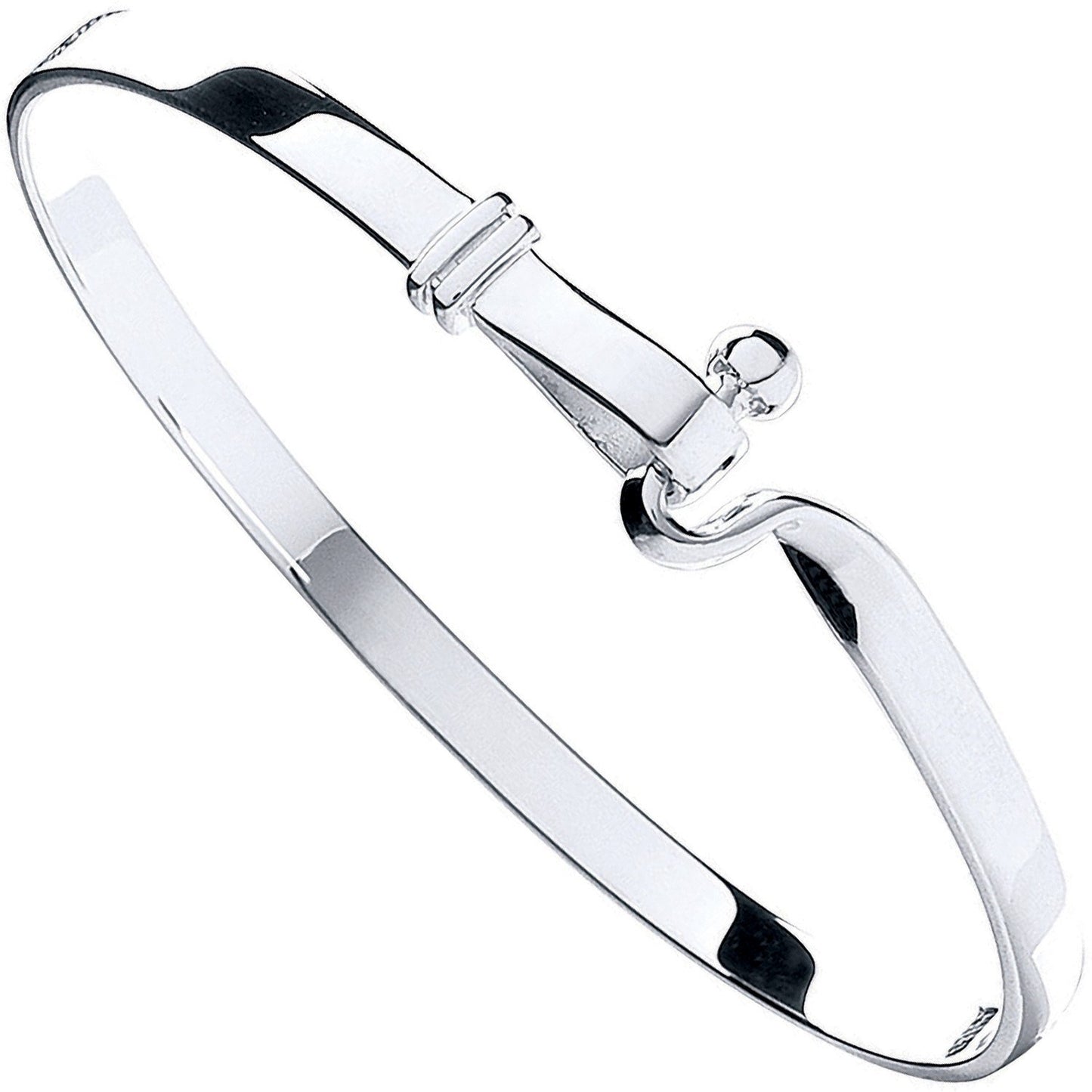 Silver Hook Bangle - Luxury Watch - Certified Authentic - Swiss Made - UK Stock - Insured Del – Luxury Watch by Imperi