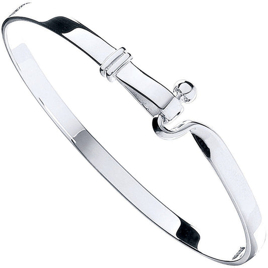 Silver Hook Bangle - Luxury Watch - Certified Authentic - Swiss Made - UK Stock - Insured Del – Luxury Watch by Imperi