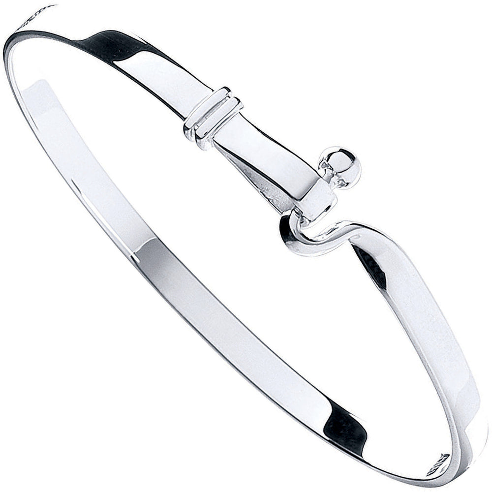 Silver Hook Bangle – product view
