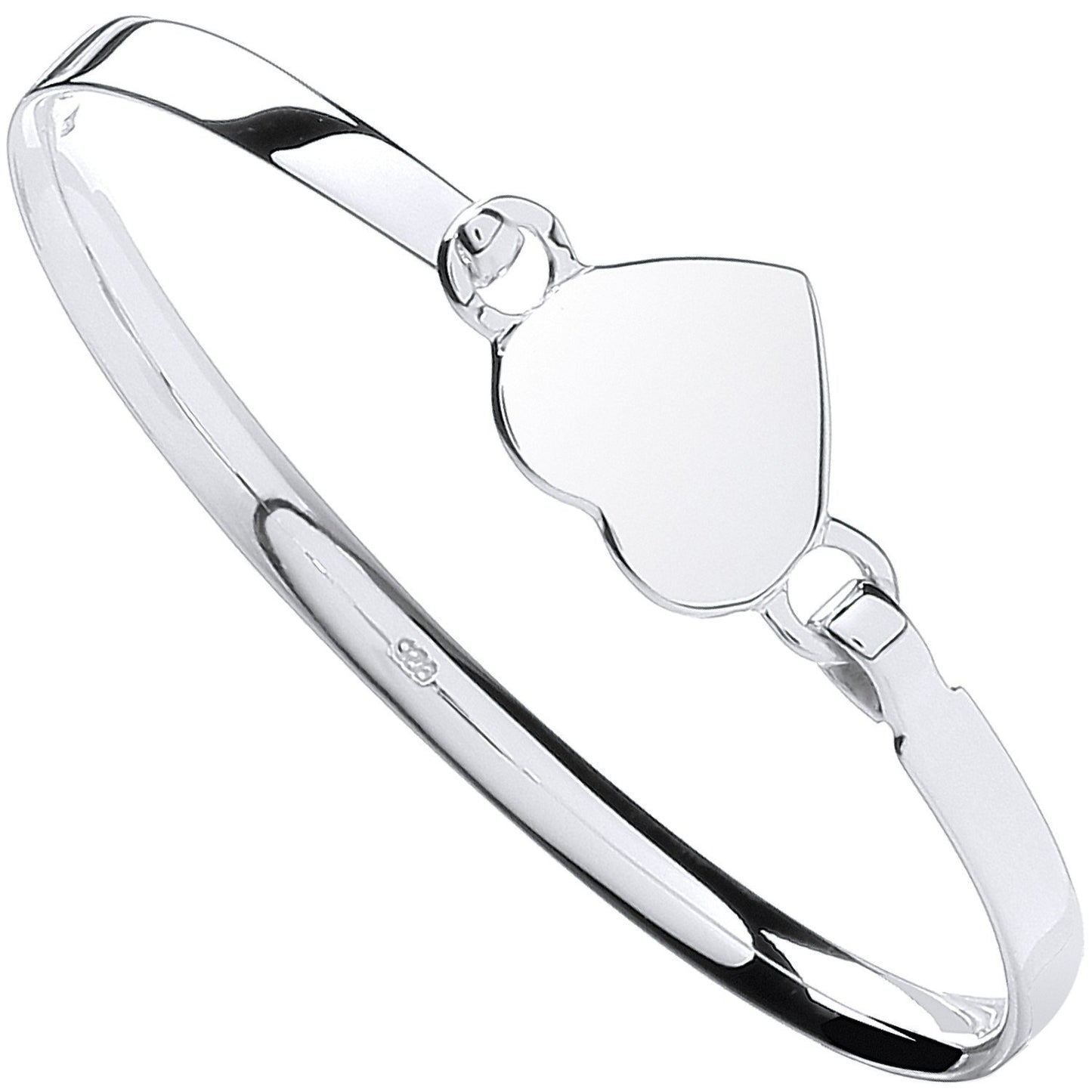 Silver Maiden Heart Bangle - Luxury Watch - Certified Authentic - Swiss Made - UK Stock – Luxury Watch by Imperial Tim