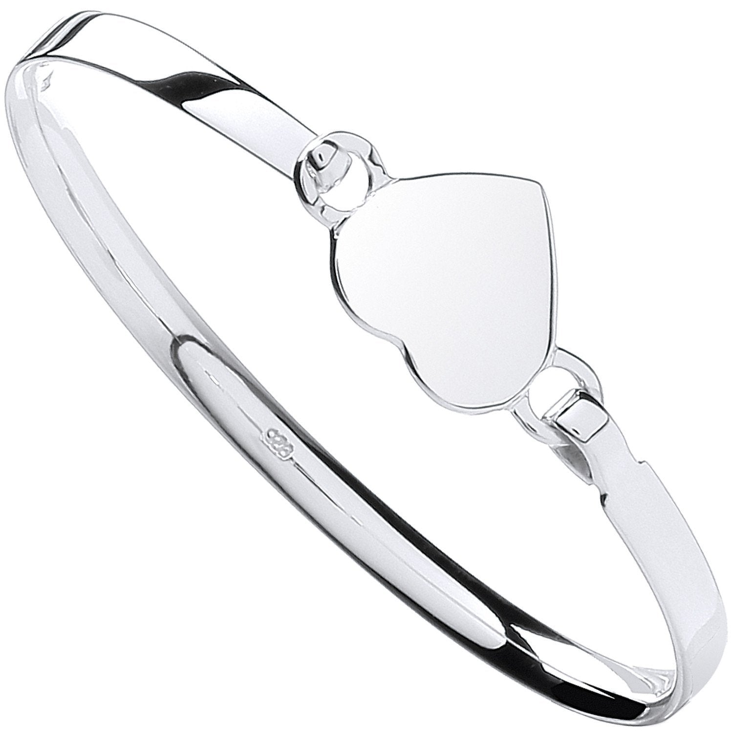 Silver Maiden Heart Bangle - Luxury Watch - Certified Authentic - Swiss Made - UK Stock – Luxury Watch by Imperial Tim