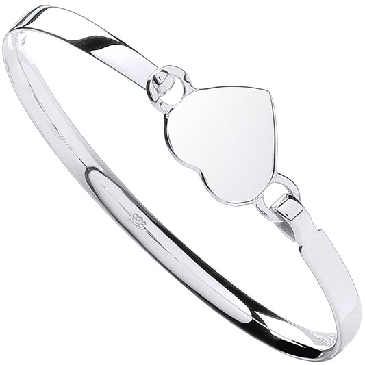 Silver Maiden Heart Bangle - Luxury Watch - Certified Authentic - Swiss Made - UK Stock – Luxury Watch by Imperial Tim