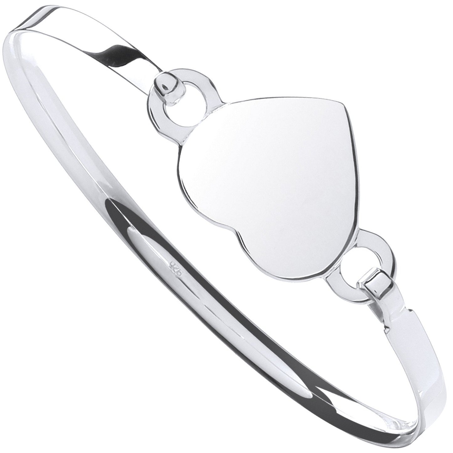 Silver Ladies Heart Bangle - Luxury Watch - Certified Authentic - Swiss Made - UK Stock – Luxury Watch by Imperial Tim