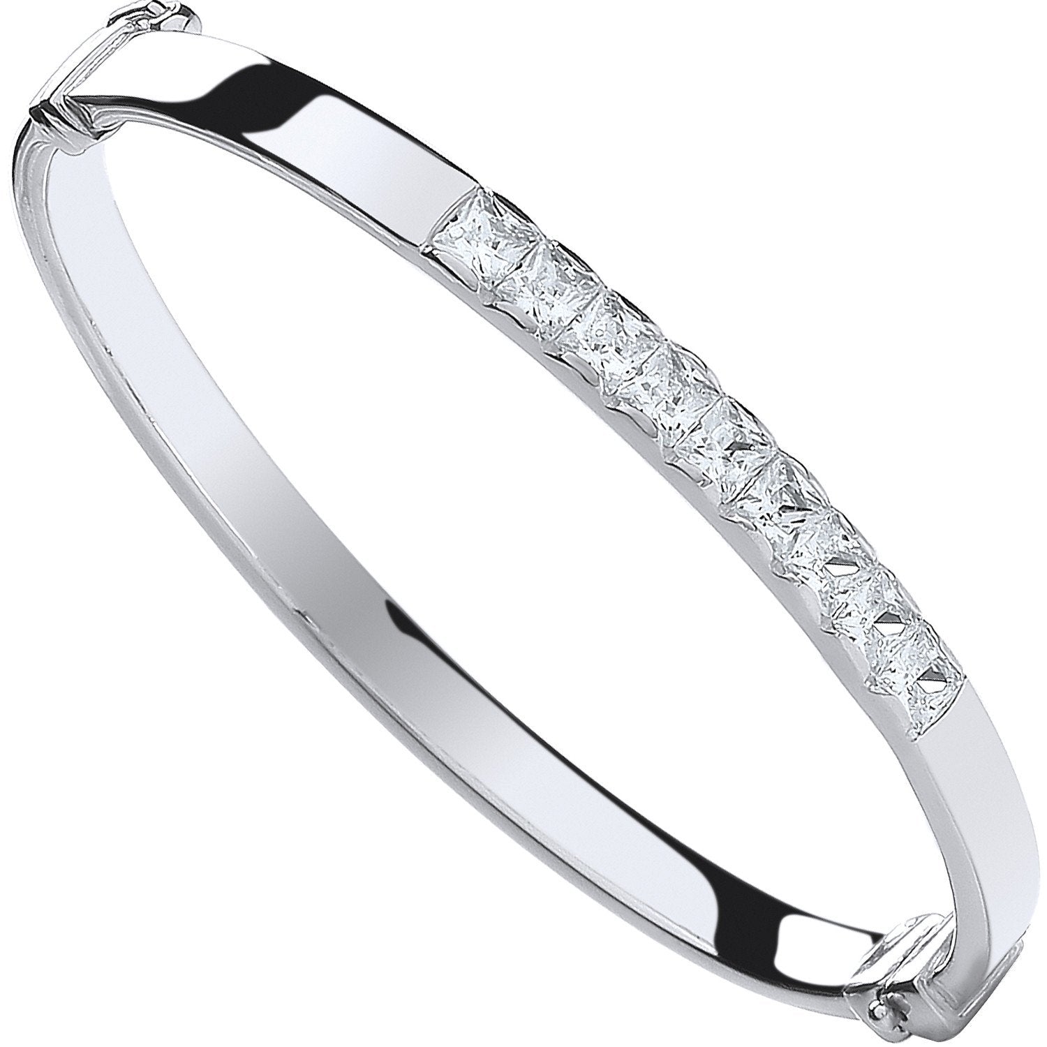 Silver Baby Cubic Zirconia Bangle - Luxury Watch - Certified Authentic - Swiss Made – Luxury Watch by Imperial Time UK