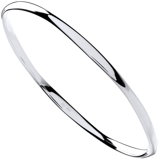 Silver Faceted Ladies Bangle - Luxury Watch - Certified Authentic - Swiss Made - UK Stock – Luxury Watch by Imperial T