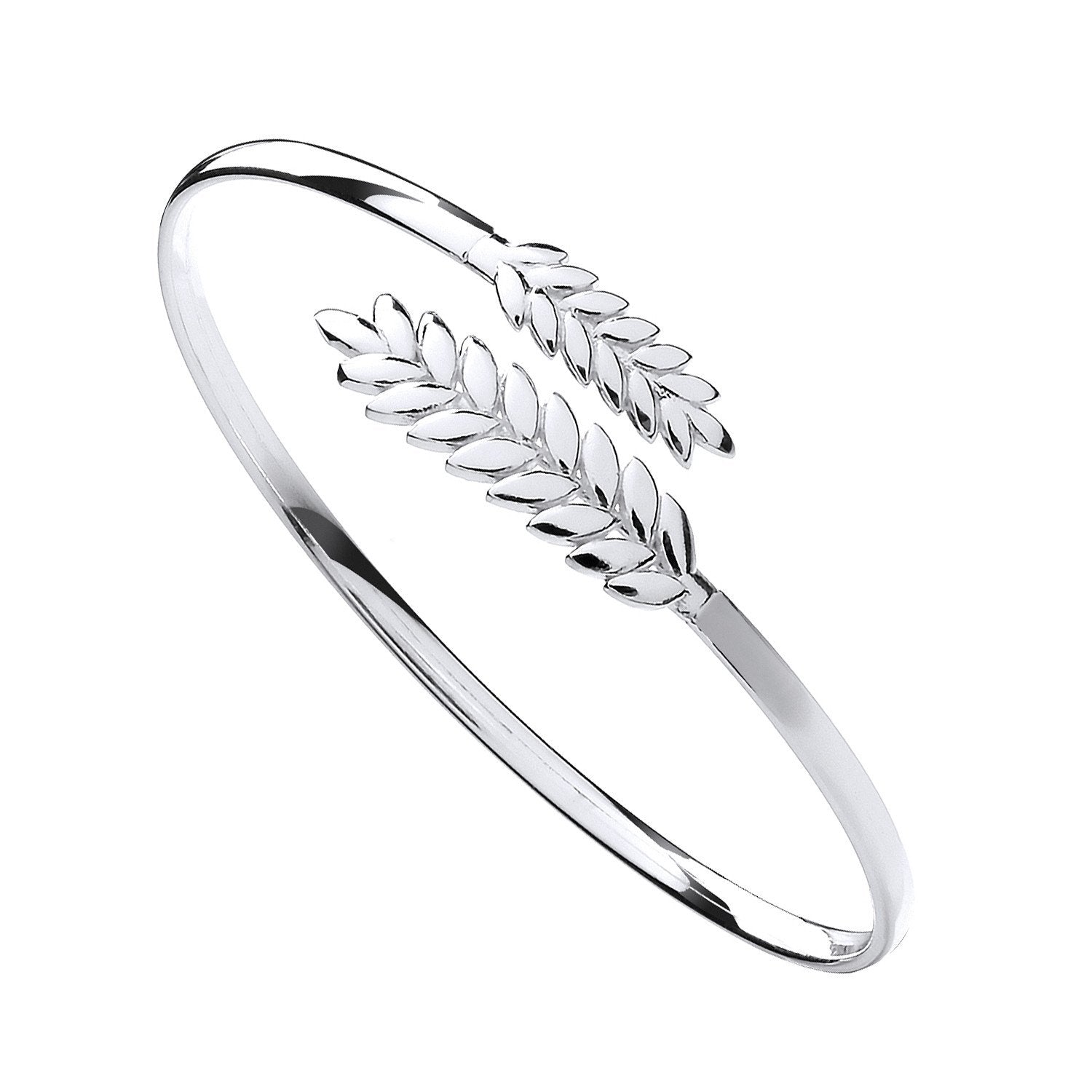 Silver Barley Leaf Ladies Bangle - Luxury Watch - Certified Authentic - Swiss Made - UK Stock – Luxury Watch by Imperi