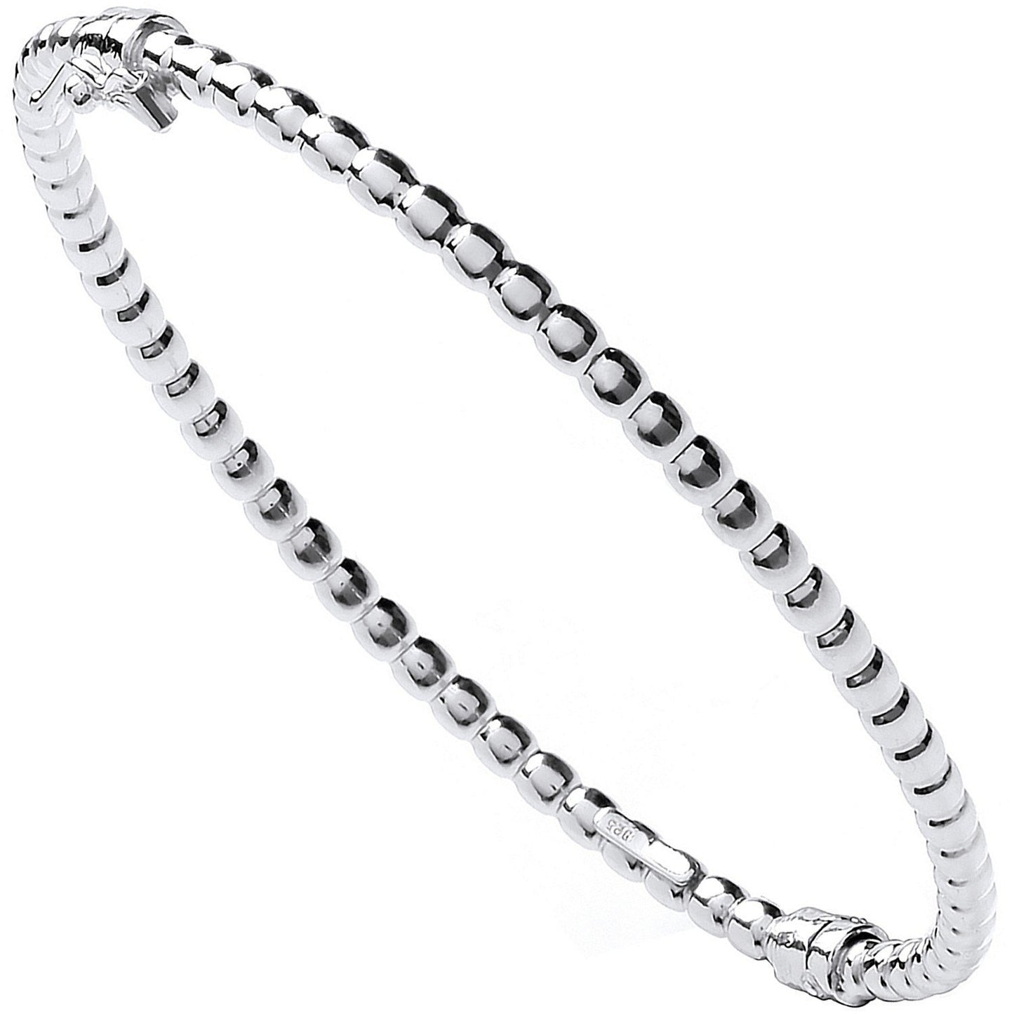 Silver Bead Ladies Bangle - Luxury Watch - Certified Authentic - Swiss Made - UK Stock – Luxury Watch by Imperial Time