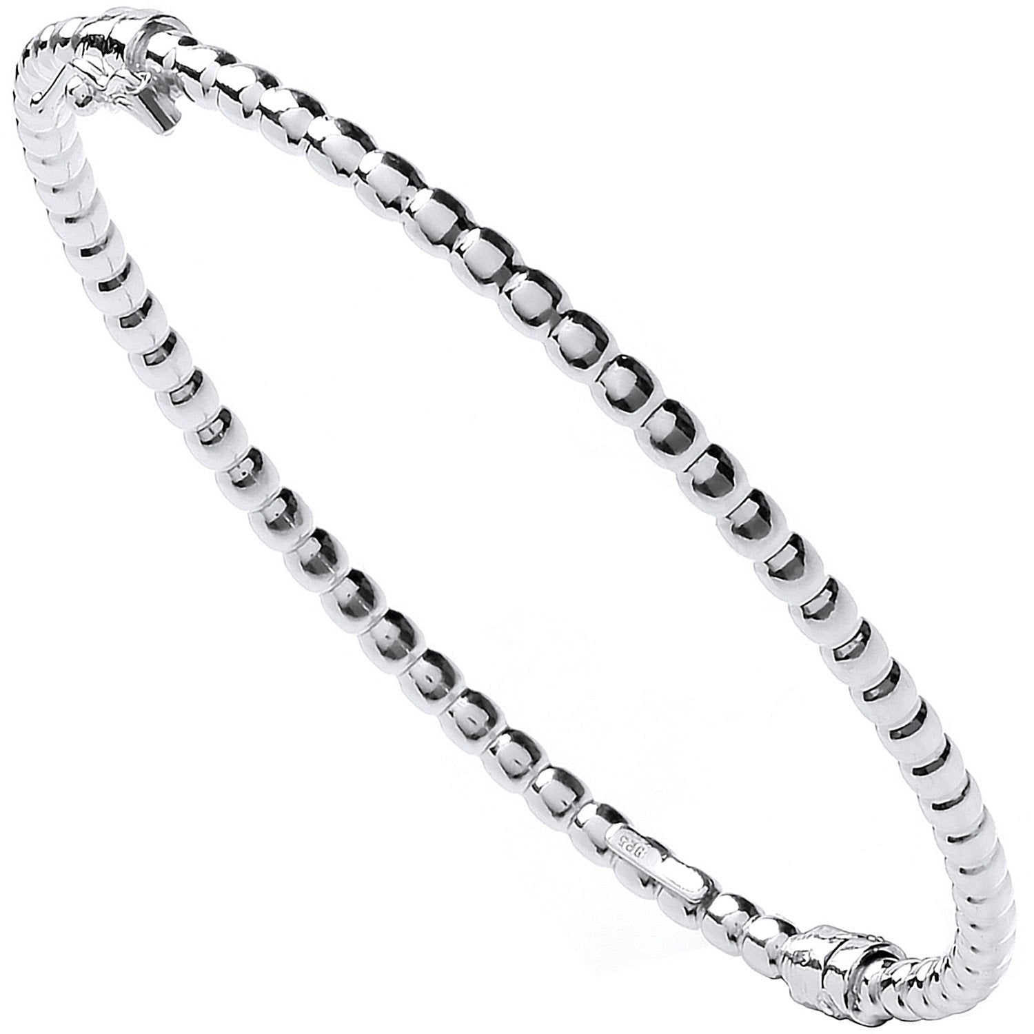 Silver Bead Ladies Bangle - Luxury Watch - Certified Authentic - Swiss Made - UK Stock – Luxury Watch by Imperial Time
