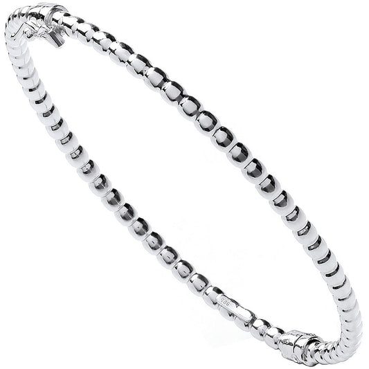 Silver Bead Ladies Bangle - Luxury Watch - Certified Authentic - Swiss Made - UK Stock – Luxury Watch by Imperial Time