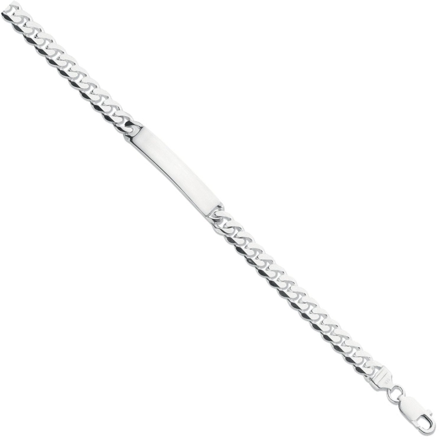 Silver Id Gents 8" Bracelet - Fine Bracelet - Certified Authentic - Swiss Made - UK Stock – Luxury Jewellery by Imperi