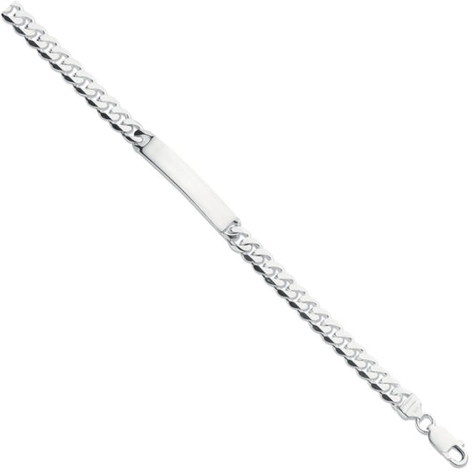 Silver Id Gents 8" Bracelet - Fine Bracelet - Certified Authentic - Swiss Made - UK Stock – Luxury Jewellery by Imperi