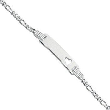 Silver Heart Id Baby 6" Bracelet - Fine Bracelet - Certified Authentic - Swiss Made – Luxury Jewellery by Imperial Tim