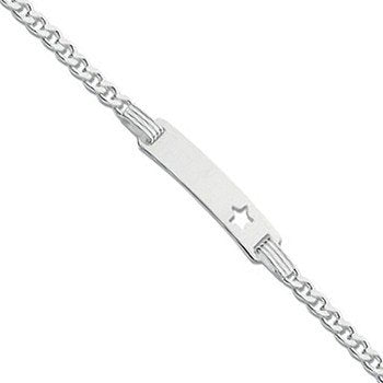 Silver Star Id Baby 6" Bracelet - Fine Bracelet - Certified Authentic - Swiss Made - UK Stock – Luxury Jewellery by Im