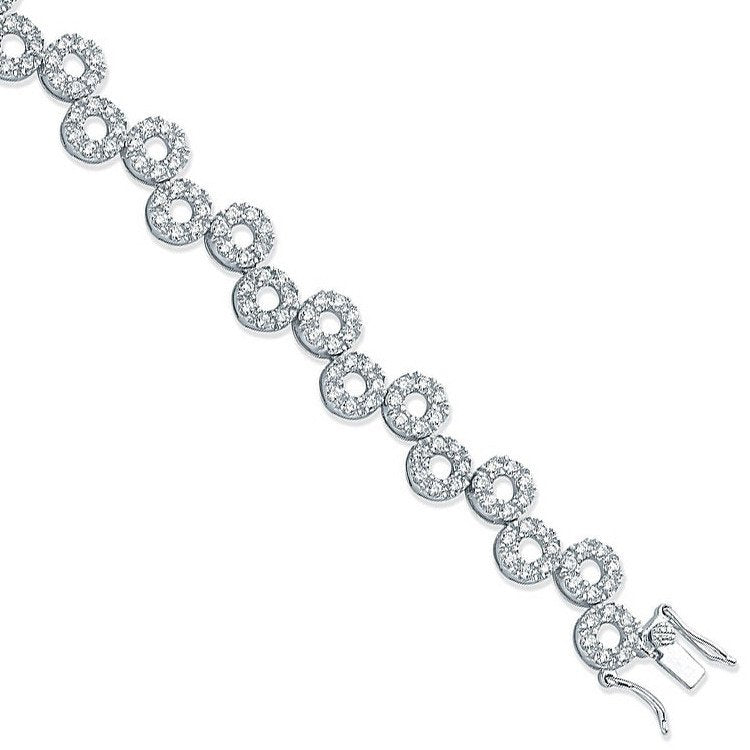 Sliver Fancy Cubic Zirconia Bracelet - Fine Bracelet - Certified Authentic - Swiss Made – Luxury Jewellery by Imperial