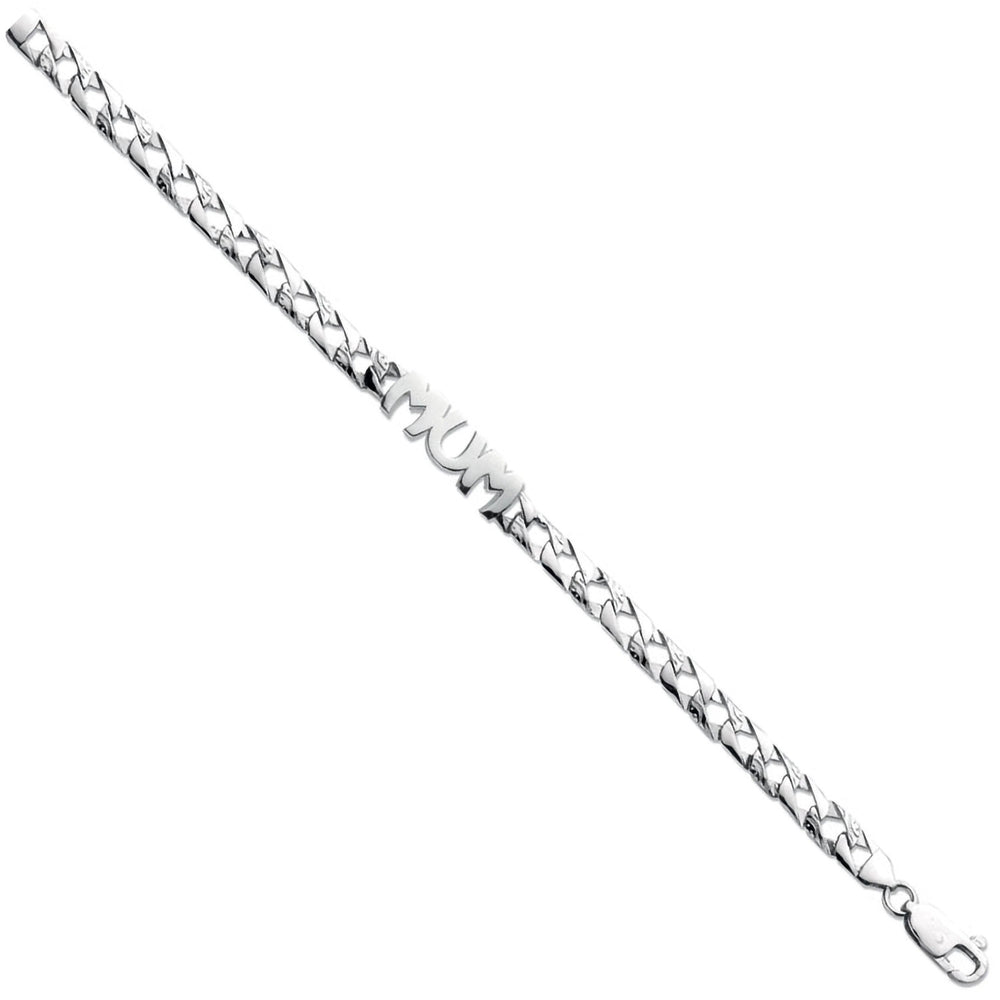 Silver Mum Bracelet – product view