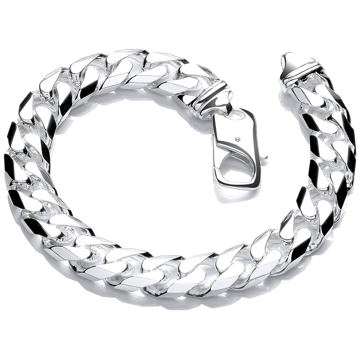 Silver 10.5mm Curb Gents 8" Bracelet - Fine Bracelet - Certified Authentic - Swiss Made – Luxury Jewellery by Imperial