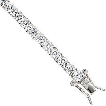 Silver 4.2mm Cubic Zirconia Tennis Baby 6" Bracelet - Fine Bracelet - Certified Authentic – Luxury Jewellery by Imperi