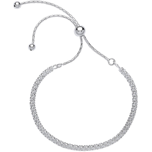 Silver Fancy Link Friendship Bracelet