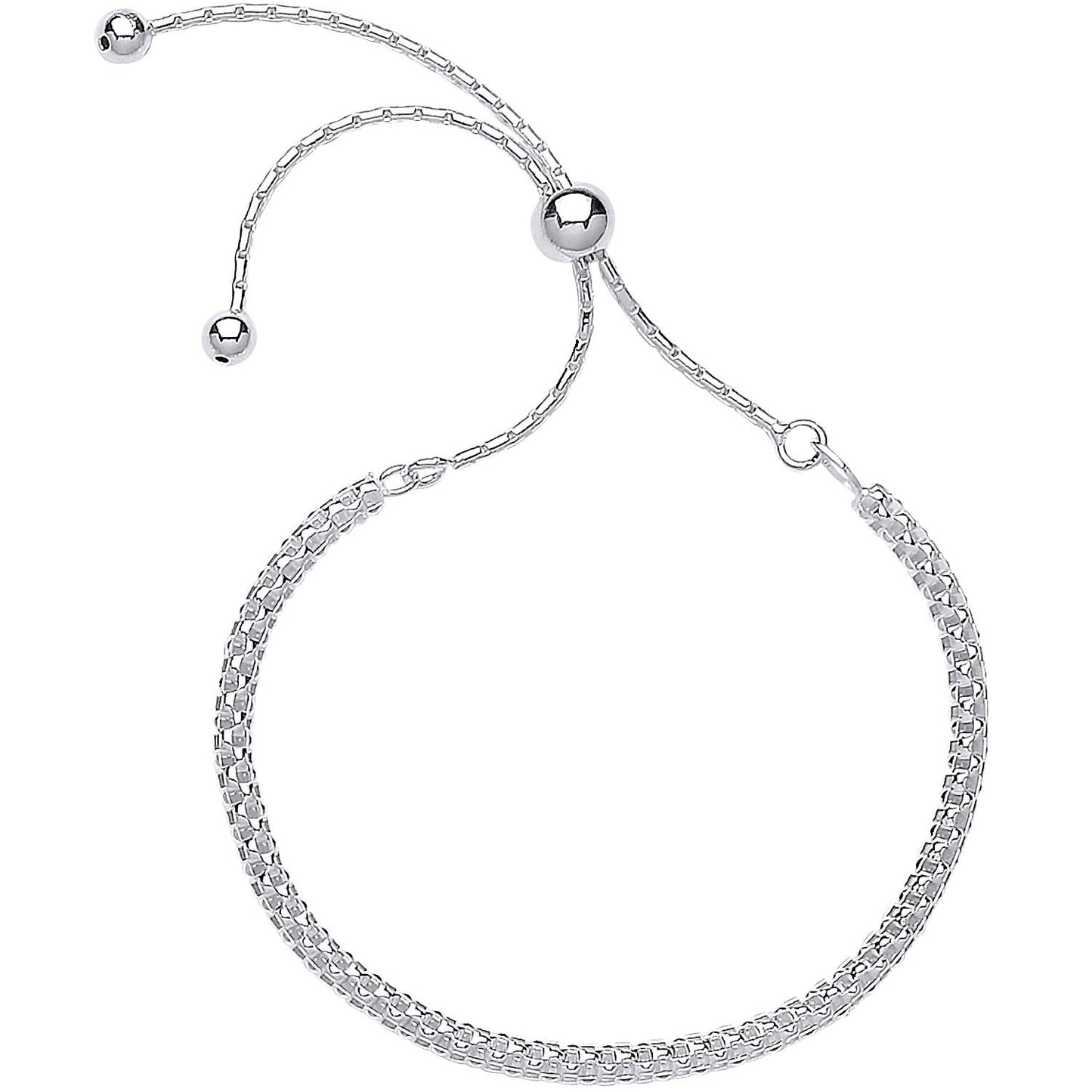 Silver Fancy Link Friendship Bracelet - Fine Bracelet - Certified Authentic - Swiss Made – Luxury Jewellery by Imperia
