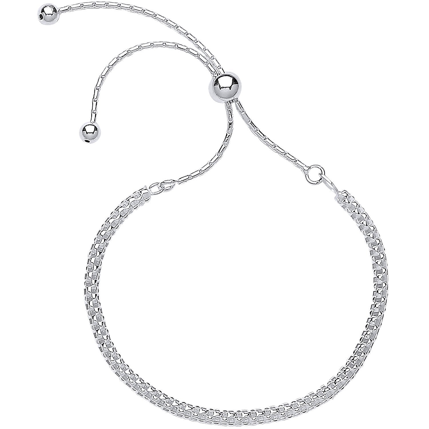 Silver Fancy Link Friendship Bracelet - Fine Bracelet - Certified Authentic - Swiss Made – Luxury Jewellery by Imperia