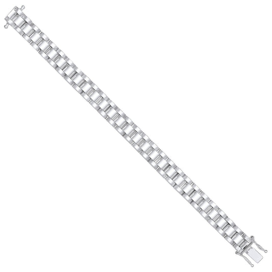 Silver 8mm Fancy Link Kids Bracelet - Fine Bracelet - Certified Authentic - Swiss Made – Luxury Jewellery by Imperial