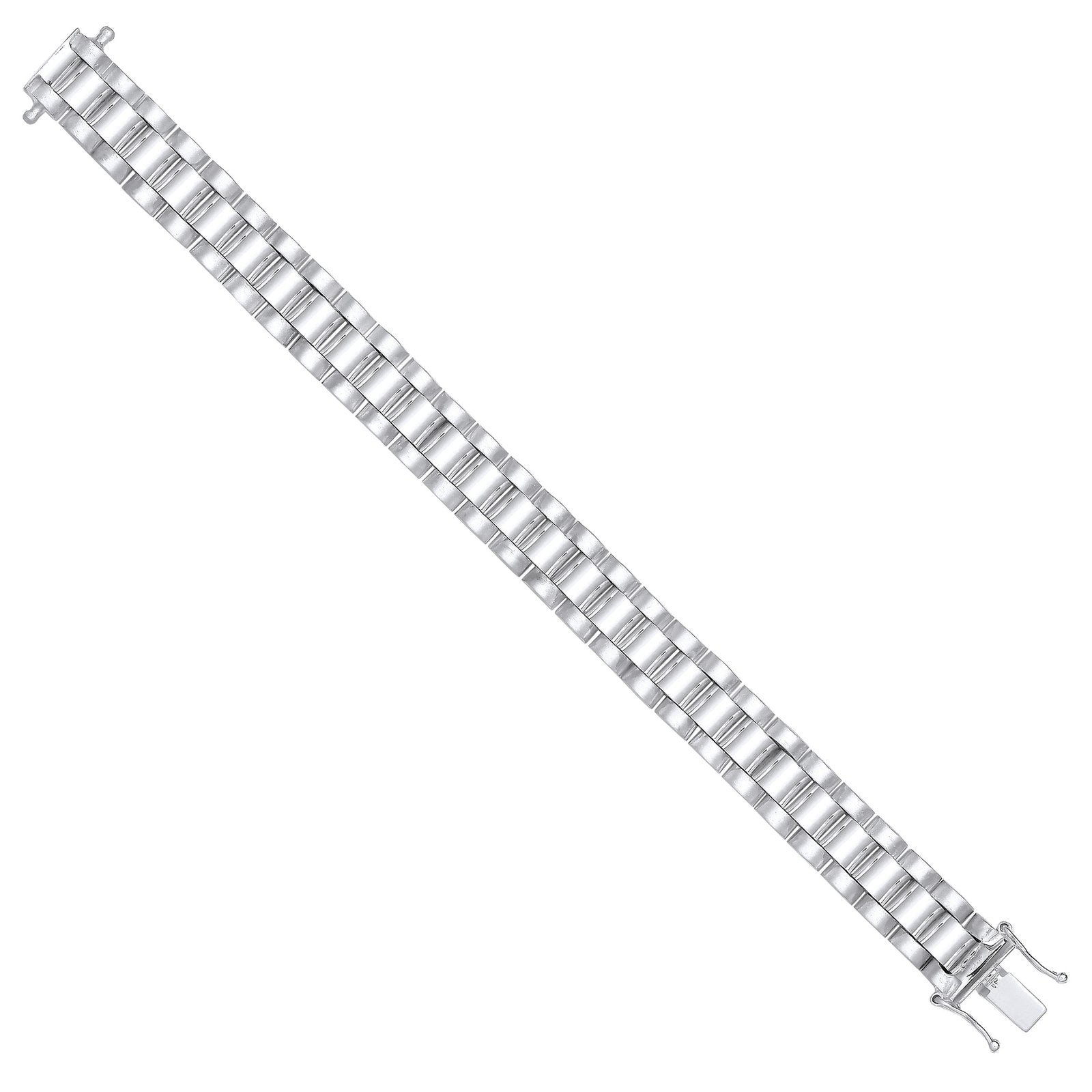 Silver 10mm Fancy Link Kids Bracelet - Fine Bracelet - Certified Authentic - Swiss Made – Luxury Jewellery by Imperial