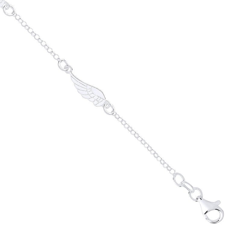 Silver Angel Wing Bracelet - Fine Bracelet - Certified Authentic - Swiss Made - UK Stock – Luxury Jewellery by Imperia