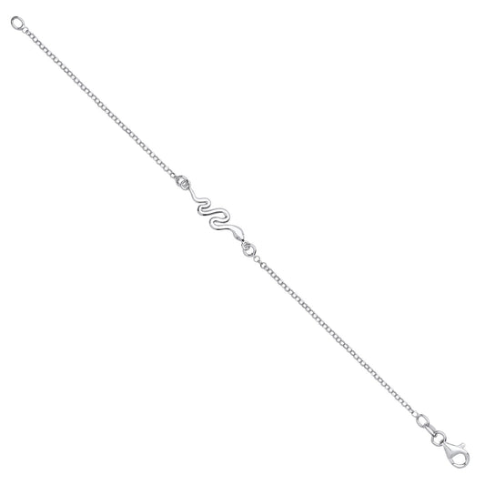 Silver Snake Ladies Bracelet - Fine Bracelet - Certified Authentic - Swiss Made - UK Stock – Luxury Jewellery by Imper