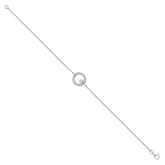 Silver Circle of Life Cubic Zirconia Ladies Bracelet - Fine Bracelet - Certified Authentic – Luxury Jewellery by Imper