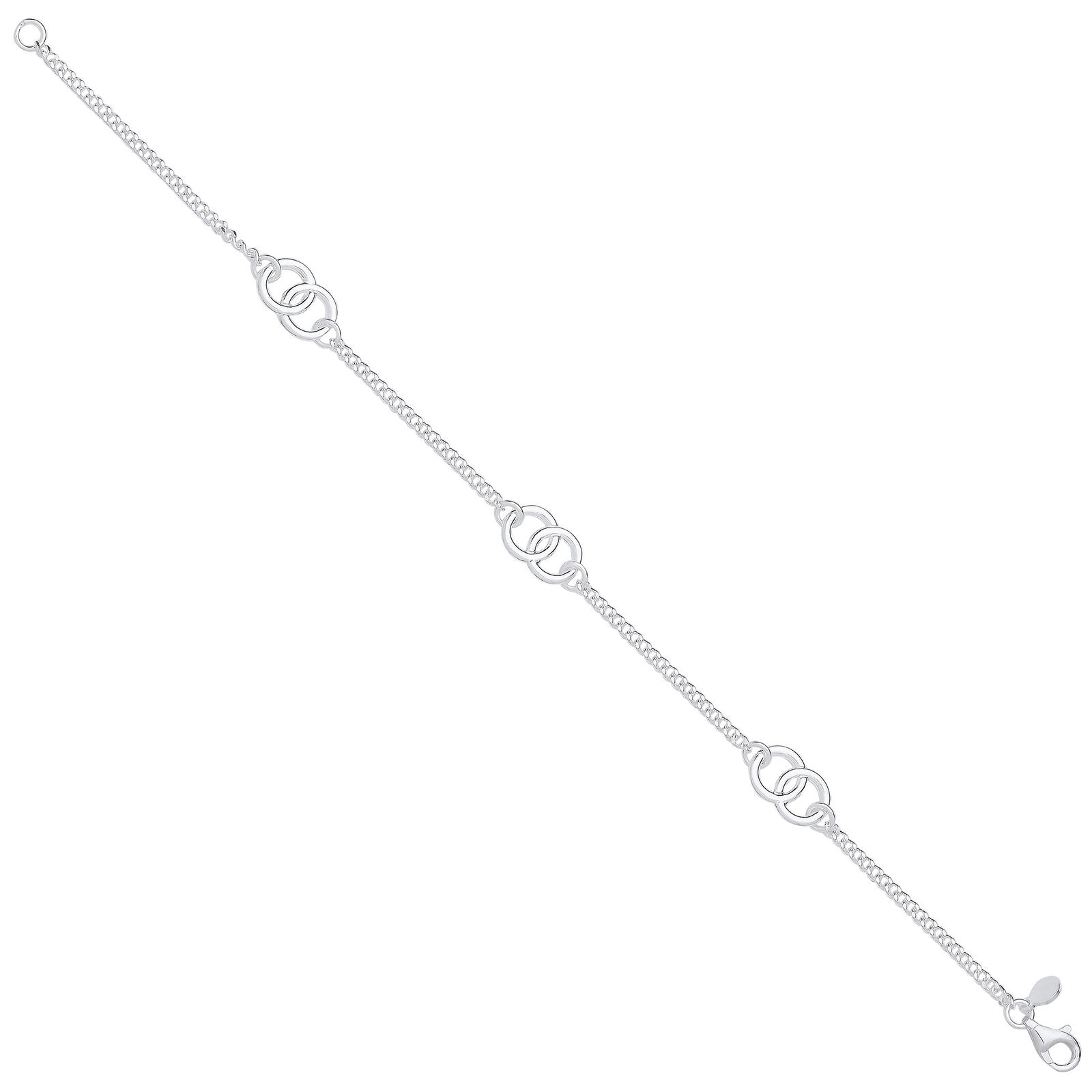 Silver Entwined Circles Ladies Bracelet - Fine Bracelet - Certified Authentic - Swiss Made – Luxury Jewellery by Imper