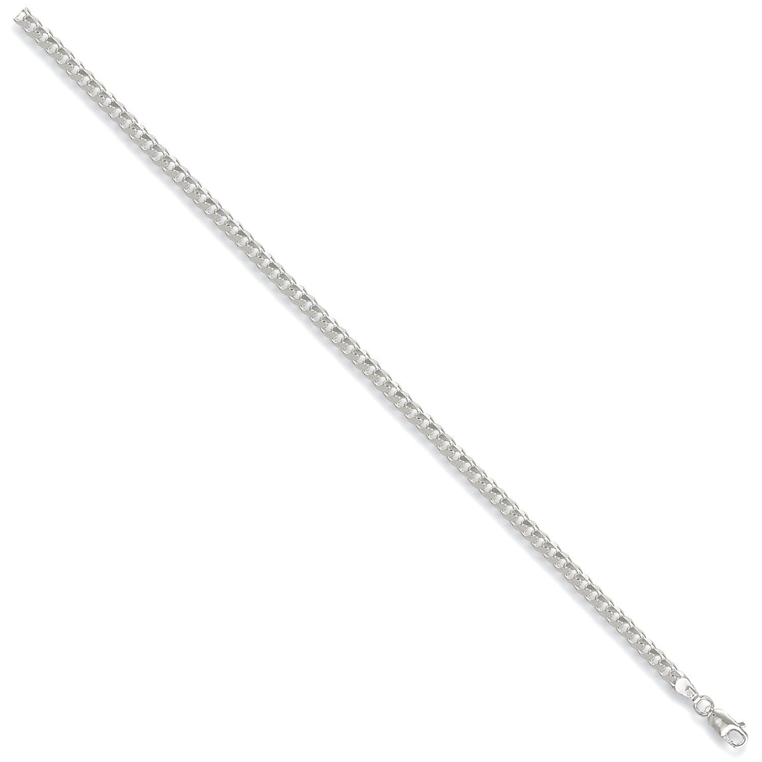 Silver 3.5mm Curb Chain - Fine Necklace - Certified Authentic - Swiss Made - UK Stock – Luxury Jewellery by Imperial T