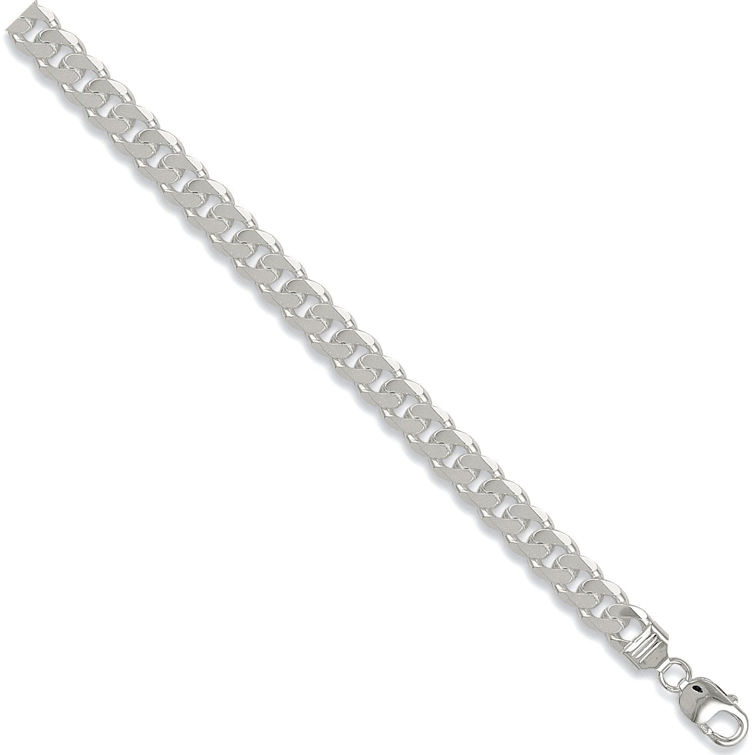 Silver 10mm Curb Chain - Fine Necklace - Certified Authentic - Swiss Made - UK Stock – Luxury Jewellery by Imperial Ti