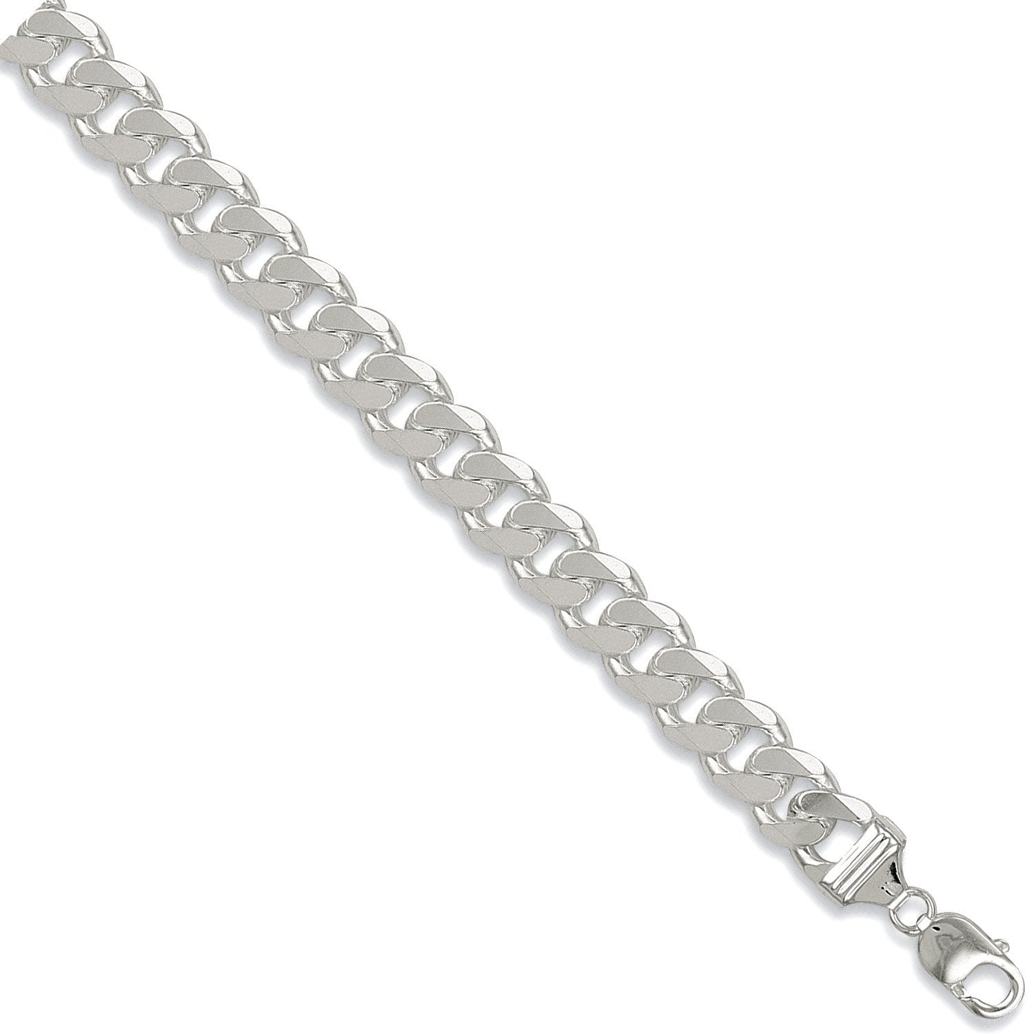 Silver 13mm Curb Chain - Fine Necklace - Certified Authentic - Swiss Made - UK Stock – Luxury Jewellery by Imperial Ti