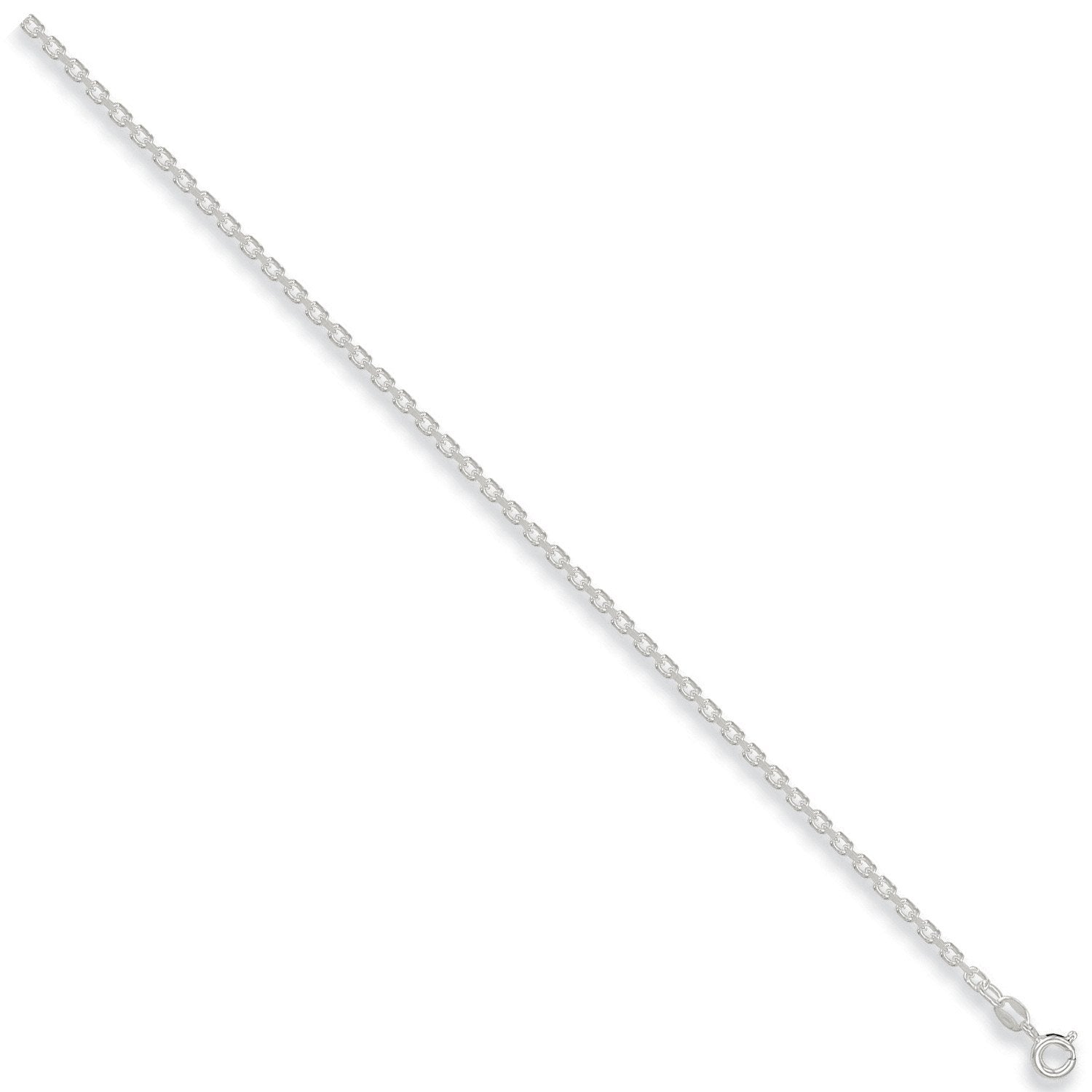 Silver 2.7mm Diamond Cut Belcher Chain - Fine Necklace - Certified Authentic - Swiss Made – Luxury Jewellery by Imperi