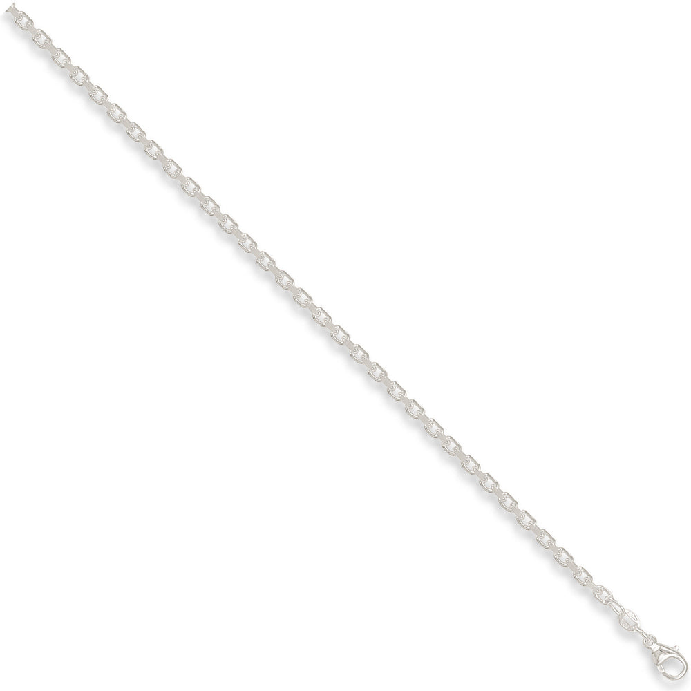 Silver 3.2mm Diamond Cut Belcher Chain