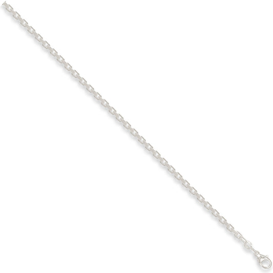 Silver 3.2mm Diamond Cut Belcher Chain